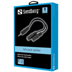 Sandberg MiniJack Splitter 1---2