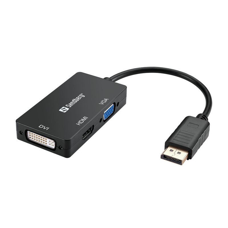 Sandberg Adapter DP--HDMI+DVI+VGA
