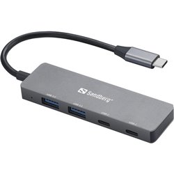 Sandberg USB-C to 2xUSB-A+2xUSB-C Hub