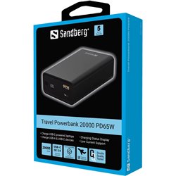 Sandberg Travel Powerbank 20000 PD65W