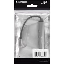Sandberg USB-C to 3xUSB-A+2xUSB-C SAVER
