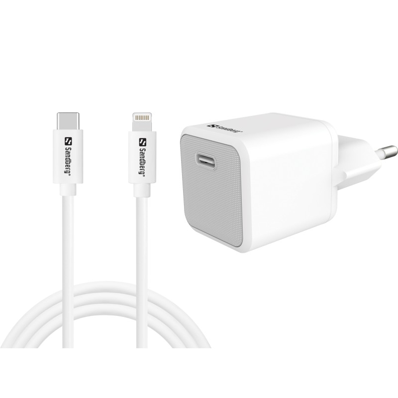 USB-C AC Charger +Lightning 1M