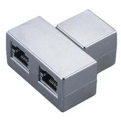 Y-ADAPTER RJ45-2xRJ45 F/F 8P