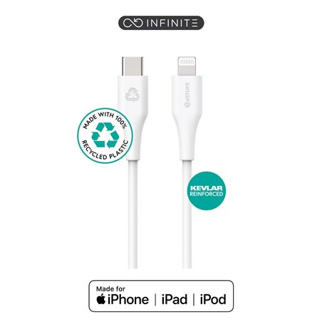eSTUFF USB-C Lightning Cable MFI 1m White