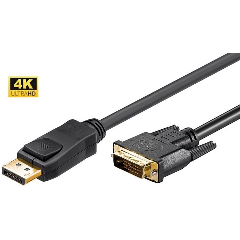 DisplayPort to DVI-D Cable 2m