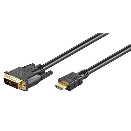 HDMI 19 - DVI-D 18+1 1m M-M