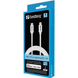 USB-C PD - Lightning MFI, 1M
