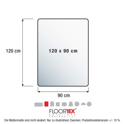 Floortex Ecoline golvskydd 90x120 cm hårt golv