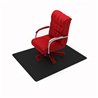 Advatange chair mat PVC 116x150 cm hard floor black