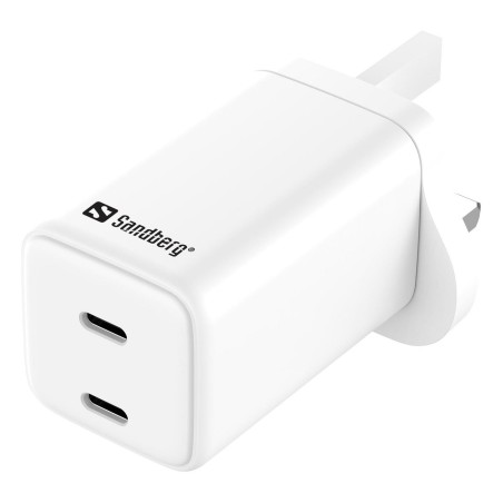Sandberg AC laddare Dual USB-C PD65W UK