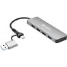 Sandberg USB-C/A to 4xUSB 3.0 Hub