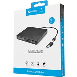 Sandberg USB-C/A DVD Drive