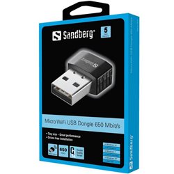 Sandberg Micro Wifi Dongle 650 Mbit/s
