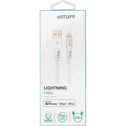 eSTUFF Lightning Cable MFI 0.15m White
